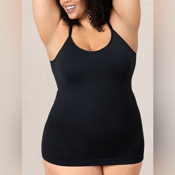 Shapermint Essentials All Day Every Day Scoop Neck Cami Size Large Black NWT - Picture 1 of 7